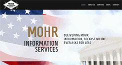 Desktop Screenshot of mohrinformation.com